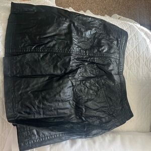 Free people leather skirt